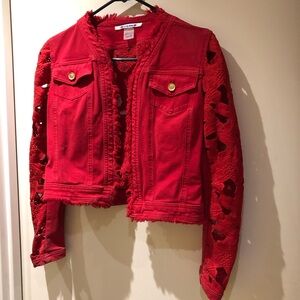Nygard Red Denim Jacket